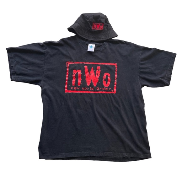 American Vintage Other - Vintage nWo Wolfpac T-Shirt & Bucket Hat 90’s (WCW)